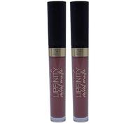 Max Factor - Rossetto Matte Liquido Lipfinity Velvet - Idratante, Waterproof e No Transfer - 35 Elegant Brown - 4 ml (Confezione da 2)
