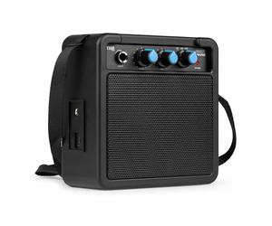 MAX GigKit Mini Amplificatore per Chitarra Elettrica 10W con Batteria Ricaricabile, Controllo Volume/Tonalità/Guadagno, Ingresso AUX e Uscita Casco, Compatto e Portatile, Ideale per Ripetizioni e