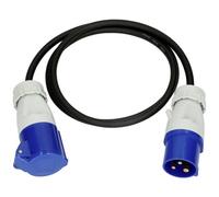 Max Hauri 163894 Alimentazione Prolunga Blu, Nero 1.5 m H07RN-F 3G 1,5 mm² Res