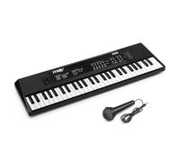 MAX KD54 - Tastiera per bambini con microfono, 54 tasti, 8 tipi di suono, 5 ritmi e suoni, pianoforte con funzione di registrazione, batteria 8 ore - E Piano Kids, tastiera per bambini dai 6 anni in