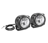 KIT 2 FARI ALLUMINIO FARETTI FENDINEBBIA OMOLOGATI MOTO 2 LED 12V 10W 6000K