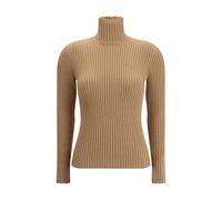Max Mara Beige Wool Long Sleeve T-Shirt - XL