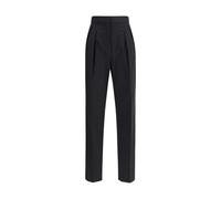 Max Mara Black Fleece Wool Dress Pants - IT40 | M