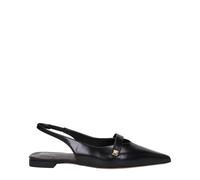 Max Mara Black Leather Ballet Flats - EU36.5/US6.5