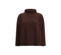 Max Mara Brown Fleece Wool Turtleneck - L