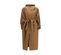 Max Mara Brown Polyester Coat - M