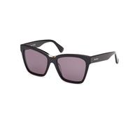 Max Mara Donna Max Mara MM0089 SPARK3 01A Occhiali da sole Acetato Nero Fumo Squadrata Normale