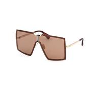 Max Mara Donna Max Mara MM0117 MILLER 32E Occhiali da sole Metallo Oro Marrone Maschera Normale