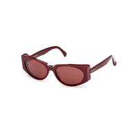 Max Mara Donna Max Mara MM0160 SPARK10 69S Occhiali da sole Acetato Bordeaux Bordeaux Rotonda Normale