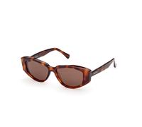 Max Mara Donna Max Mara MM0161 LEE4 52E Occhiali da sole Acetato Havana Marrone Rotonda Normale