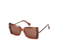 Max Mara Donna Max Mara MM0166 ROQUEBRUNE 68E Occhiali da sole Acetato Arancione Marrone Farfalla Normale