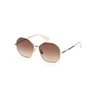 Max Mara Donna Max Mara MM0168 MILLER 32F Occhiali da sole Metallo Oro Marrone Geometrica Normale