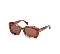 Max Mara Donna Max Mara MM0170 ELIZABETH 1 68E Occhiali da sole Acetato Arancione Marrone Rotonda Normale
