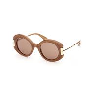 Max Mara Donna Max Mara MM0188 46E Occhiali da sole Acetato Marrone Marrone Rotonda Normale