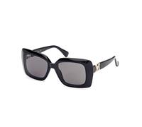 Max Mara Donna MM0030 EMME7 01A Occhiali da sole Acetato Nero lucido Grigio Squadrata Normale