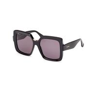 Max Mara Donna MM0088 ERNEST 01A Occhiali da sole Acetato Nero Fumo Squadrata Normale