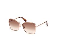 Max Mara Donna MM0097 MENTON1 28F Occhiali da sole Metallo Oro Marrone Farfalla Normale