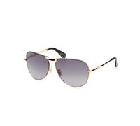 Max Mara Donna MM0134 MILLER-2 30B Occhiali da sole Metallo Oro Fumo Pilot Normale