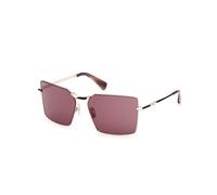Max Mara Donna MM0135 MILLER-3 28Y Occhiali da sole Metallo Oro Viola Squadrata Normale