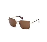 Max Mara Donna MM0135 MILLER-3 32E Occhiali da sole Metallo Oro Marrone Squadrata Normale