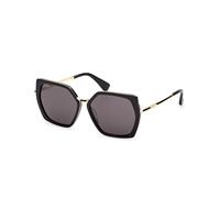 Max Mara Donna MM0136 MILLER-5 01A Occhiali da sole Acetato Nero Fumo Geometrica Normale