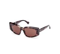 Max Mara Donna MM0144 SPARK-8 55E Occhiali da sole Acetato Havana Marrone Squadrata Normale
