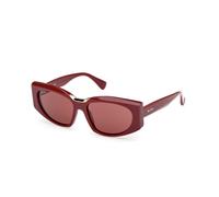 Max Mara Donna MM0144 SPARK-8 69S Occhiali da sole Acetato Bordeaux Bordeaux Squadrata Normale
