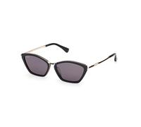 Max Mara Donna MM0162 MILLER7 01A Occhiali da sole Acetato Nero Fumo Rotonda Normale