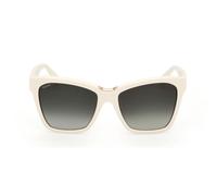 Max Mara Mm0089 Occhiali Da Sole Unisex Bianco Rettangolari Verde 55mm