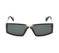 Max Mara Mm0118 Occhiali Da Sole Unisex Oro Rettangolari Verde 68mm
