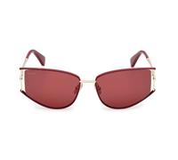Max Mara Mm0141 Occhiali Da Sole Unisex Oro Cat-eye Rosso 58mm