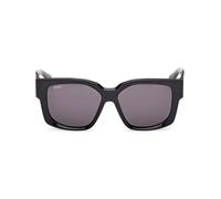 Max Mara Mm0145 Occhiali Da Sole Unisex Nero Squadrato Grigio 54mm