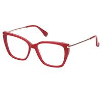 Max Mara Mm5007 Occhiali Da Vista Donna Rosso Geometrico