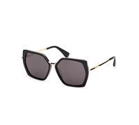 Max Mara Donna MM0136 MILLER-5 01A Occhiali da sole Acetato Nero Fumo Geometrica Normale