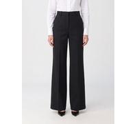 MAX MARA Pantaloni flared a vita alta in crêpe con tasche America 42 Marrone