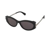 Max Mara MM0167 01A, Nero, Plastic, Donne occhiali da sole 54