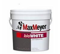 PITTURA IDROPITTURA TRASPIRANTE ANTIMUFFA "BIO WHITE" BIANCA LT. 5 MAX MEYER