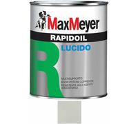 MAX MEYER Rapidoil, Smalto Lucido per Ferro e Legno GRIGIO LUCE 7035 LT 0,75