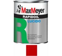 Max Meyer Rapidoil Smalto Lucido Universale Ferro e Legno RAL 3020 LT 0,75 rosso