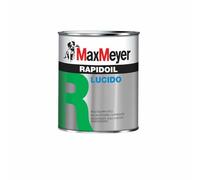 Max Meyer Rapidoil, Smalto Lucido Universale per Ferro e Legno, Resistente agli Agenti Atmosferici, Buon Potere Coprente, Multisupporto, 13-16 mq/l (Bianco Puro RAL 9010, 0,375 Litri)