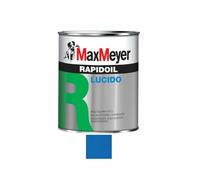 Max Meyer Rapidoil, Smalto Lucido Universale per Ferro e Legno, Resistente agli Agenti Atmosferici, Buon Potere Coprente, Multisupporto, 13-16 mq/l (Blu Cielo RAL 5015, 0,375 Litri)