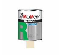 Max Meyer Rapidoil, Smalto Lucido Universale per Ferro e Legno, Resistente agli Agenti Atmosferici, Buon Potere Coprente, Multisupporto, 13-16 mq/l (Bianco Perla RAL 1013, 0,375 Litri)