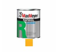 Max Meyer Rapidoil, Smalto Lucido Universale per Ferro e Legno, Resistente agli Agenti Atmosferici, Buon Potere Coprente, Multisupporto, 13-16 mq/l (Giallo Brillante, 0,375 Litri)