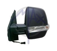 MAX MFT412-L Specchietto retrovisore esterno termico convesso per regolazione elettrica specchio con specchio a grandangolo Sx Compatibilità con FIAT DOBLO Cassone/Furgonato/Promiscuo 263, OPEL