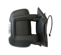 MAX MFT824-R Retrovisore Manuale con Freccia Convesso Doppio Vetro Braccio Corto Destro, Nero