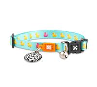 Max & Molly Collare per gatti e gattini con campanellino e fibbia di sicurezza, stile divertente per gatti e gattini, impermeabile, confortevole, regolabile, include codice QR Gotcha