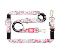 Max & Molly - Guinzaglio multifunzione per cani, 2 m, con 2 moschettoni, Cherry Bloom/XS, imbottito, sicuro e flessibile, comfort per il tuo fedele compagno