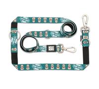 Max & Molly - Guinzaglio multifunzione per cani, 2 m, con 2 moschettoni, Coffee Break/M, imbottito, sicuro e flessibile, comfort per il tuo fedele compagno