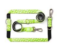 Max & Molly - Guinzaglio multifunzione per cani, 2 m, con 2 moschettoni, Kiwi/L, imbottito, sicuro e flessibile, comfort per il tuo fedele compagno