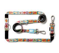 Max & Molly Guinzaglio per cani multifunzione 6 in 1, in neoprene imbottito ultra morbido, Comic L
